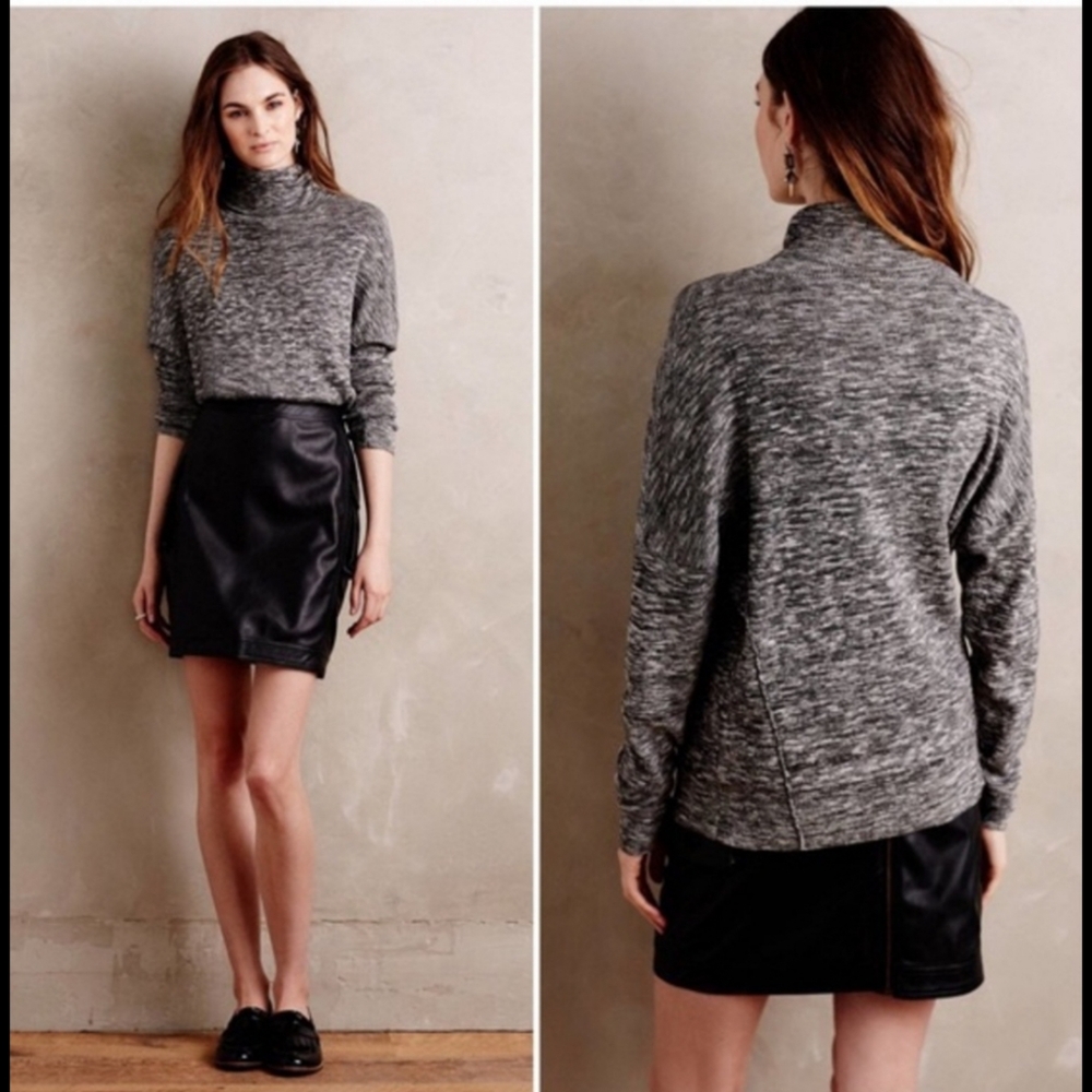 Anthropologie MOTH Annona Marled Dolman Turtleneck